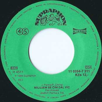 SP Petr Kotvald: Milujem Se Čím Dál Víc / Tabák Je Jako Láska