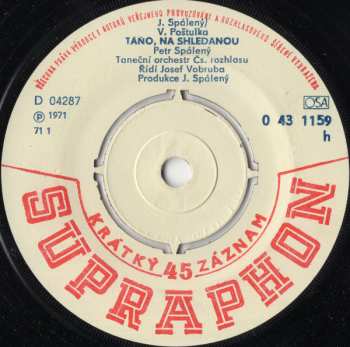 SP Petr Spálený: Táňo, Na Shledanou / Byla To Past