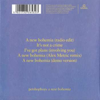 CD Pet Shop Boys: A New Bohemia