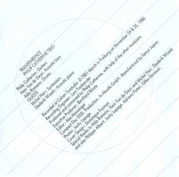 CD Philip Catherine: Transparence