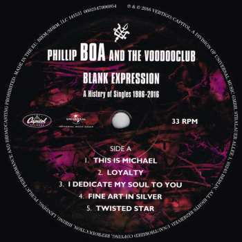 2LP Phillip Boa & The Voodooclub: Blank Expression: A History Of Singles 1986-2016