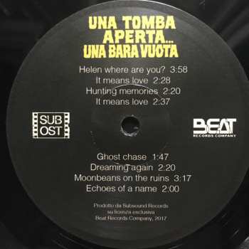 LP Piero Piccioni: Una Tomba Aperta... Una Bara Vuota