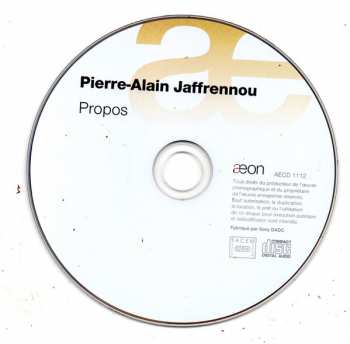 CD Pierre-Alain Jaffrennou: Propos