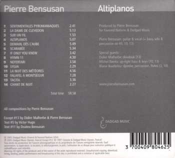 CD Pierre Bensusan: Altiplanos