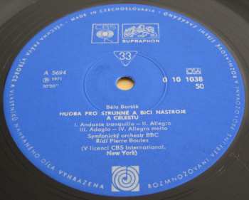 LP Igor Stravinsky: Pták Ohnivák (Suita) / Hudba Pro Strunné A Bicí Nástroje A Celestu