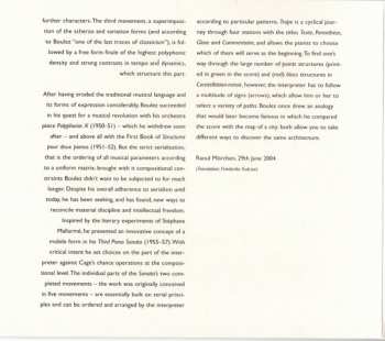 CD Pierre Boulez: Notations & Piano Sonatas