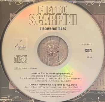 5CD Pietro Scarpini: Discovered Tapes / Mahler ... And Beyond
