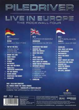3CD/DVD/Zestaw pudełkowy/Blu-ray Piledriver: Live In Europe - The ROCKWALL-Tour