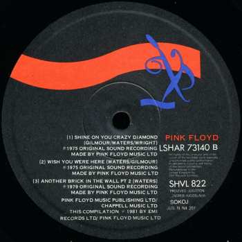 LP Pink Floyd: A Collection Of Great Dance Songs