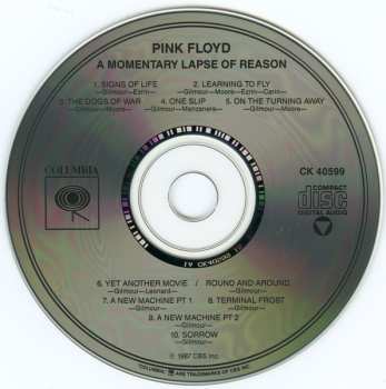 CD Pink Floyd: A Momentary Lapse Of Reason