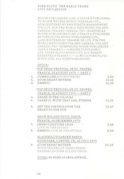 2CD/2DVD/Blu-ray Pink Floyd: The Early Years 1970 Devi/ation