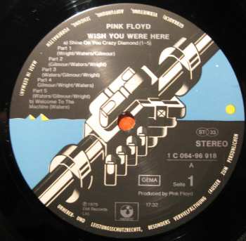LP Pink Floyd: Wish You Were Here