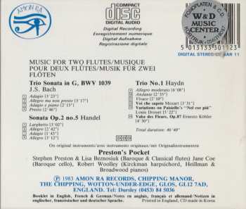 CD Preston's Pocket: Music For Two Flutes