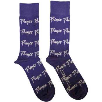 Merch Prince: Prince Unisex Ankle Socks: Logo Repeat (purple) (uk Size 4 - 7) 36 - 42