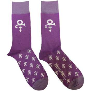 Merch Prince: Prince Unisex Ankle Socks: Symbol (purple) (uk Size 4 - 7) 36 - 42