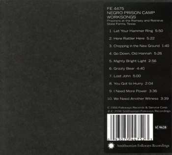 CD Prisoners At The Ramsey And Retrieve State Farms, Texas: Negro Prison Camp Worksongs