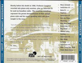 CD Professor Longhair: Fess' Gumbo (Solo Piano & Interview)