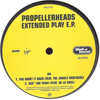 LP Propellerheads: Extended Play E.P.