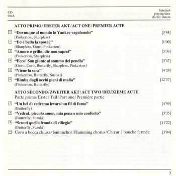 CD Giacomo Puccini: Madama Butterfly - Highlights