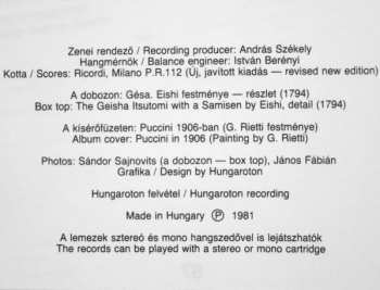 3LP/Zestaw pudełkowy Giacomo Puccini: Madama Butterfly