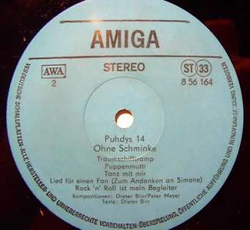 LP Puhdys: Ohne Schminke