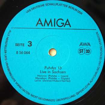 2LP Puhdys: Puhdys 13 (Live In Sachsen)