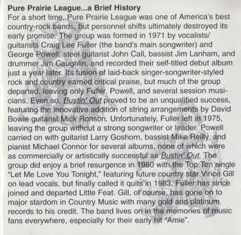 CD Pure Prairie League: Concert Classics Volume 1