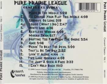 CD Pure Prairie League: Concert Classics Volume 1