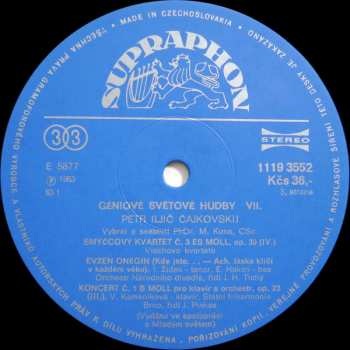 2LP Pyotr Ilyich Tchaikovsky: Géniové Světové Hudby VII.