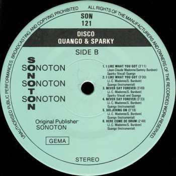 LP Quango & Sparky: Disco