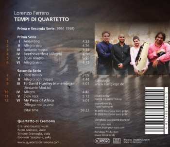 CD Quartetto Di Cremona:  Tempi Di Quartetto