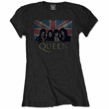 Merch Queen: Damskie Koszulka Union Jack Vintage 