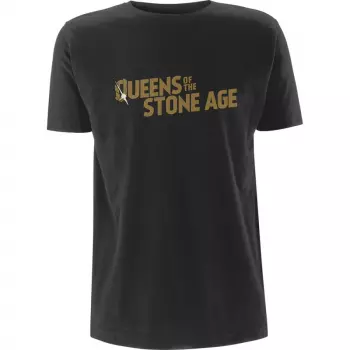 Koszulka Text Logo Queens Of The Stone Age (metallic)