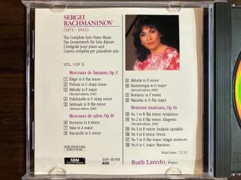 CD Ruth Laredo: The Complete Solo Piano Music (L'Intégrale Pour Piano Seul) Vol. 1: Morceaux De Fantaisie, Op. 3 · Morceaux De Salon, Op. 10 · Moments Musicaux, Op. 16