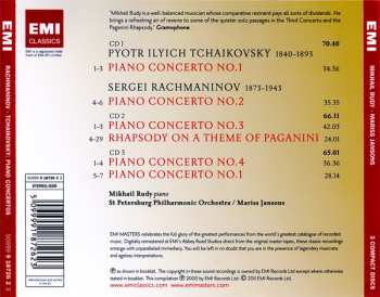 3CD Pyotr Ilyich Tchaikovsky: Complete Piano Concertos; Rhapsody On A Theme Of Paganini / Piano Concerto No.1