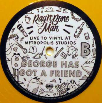 LP Rag'n'Bone Man: Live To Vinyl At Metropolis Studios LTD | CLR