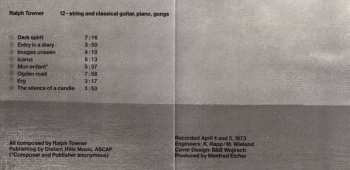 CD Ralph Towner: Diary