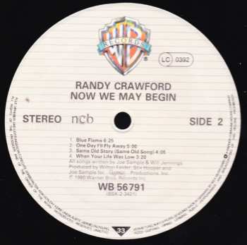 LP Randy Crawford: Now We May Begin