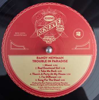 LP Randy Newman: Trouble In Paradise