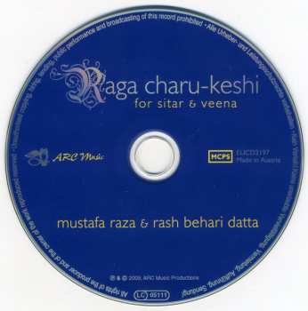 CD Rash Behari Datta: Raga Charu-Keshi (For Sitar & Veena)