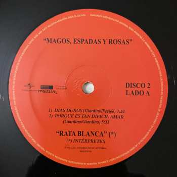2LP Rata Blanca: Magos, Espadas y Rosas
