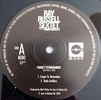 LP Harry Beckett: Forget To Remember (Live Vol. 2: 1970)