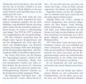 5CD/Zestaw pudełkowy Reinhard Lakomy: Und Ich Geh In Den Tag