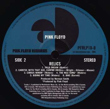 LP Pink Floyd: Relics