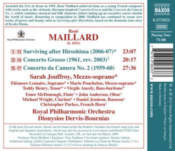 CD René Maillard: Surviving After Hiroshima, Concerto Grosso, Concerto Da Camera No.2