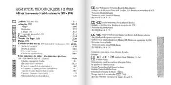 2CD Silvestre Revueltas: Antología Orquestal y de cámara - Edición conmemorativa del centenario 1899 • 1999