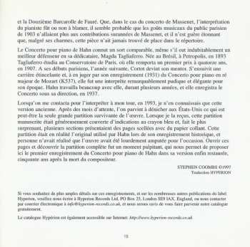 CD Jules Massenet: Piano Concerto In E Major / Piano Concerto In E Flat Major