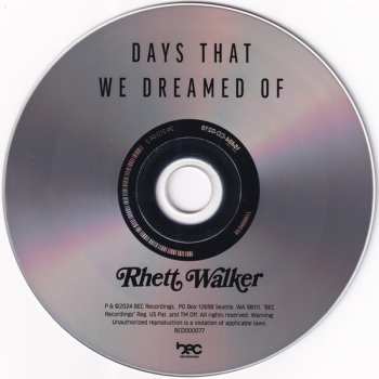 CD Rhett Walker: Days That We Dreamed Of