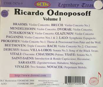 6CD/Zestaw pudełkowy Ricardo Odnoposoff: Vol.1 . Violin Concertos And Showpieces