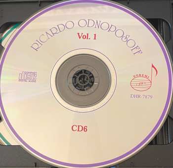 6CD/Zestaw pudełkowy Ricardo Odnoposoff: Vol.1 . Violin Concertos And Showpieces